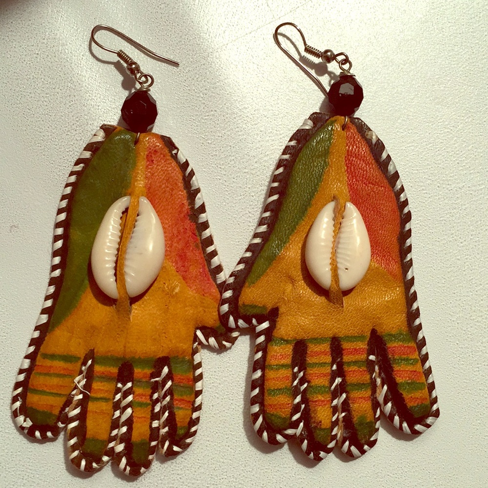 Leather and Cowrie